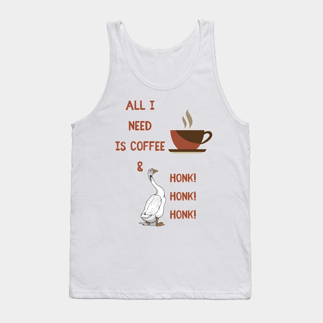 Coffee and Goose Tank Top by twinkle.shop